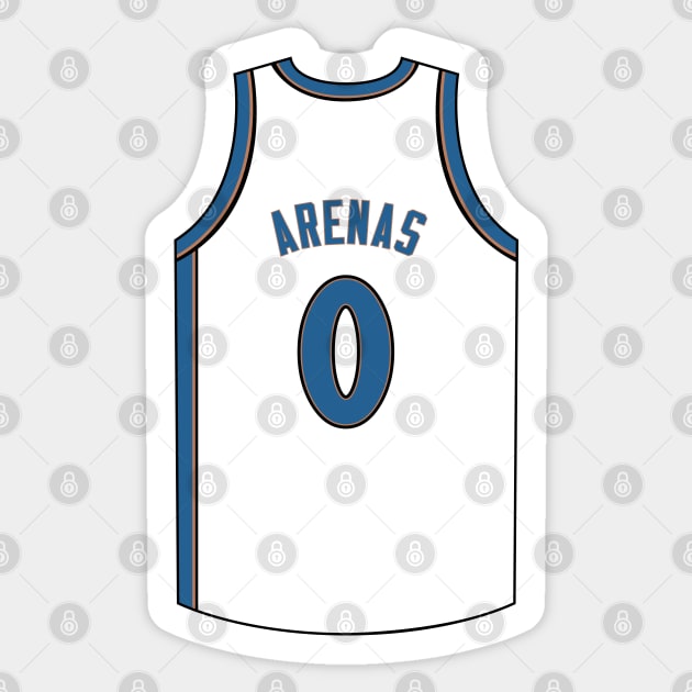 Gilbert Arenas Washington Jersey Qiangy Sticker by qiangdade